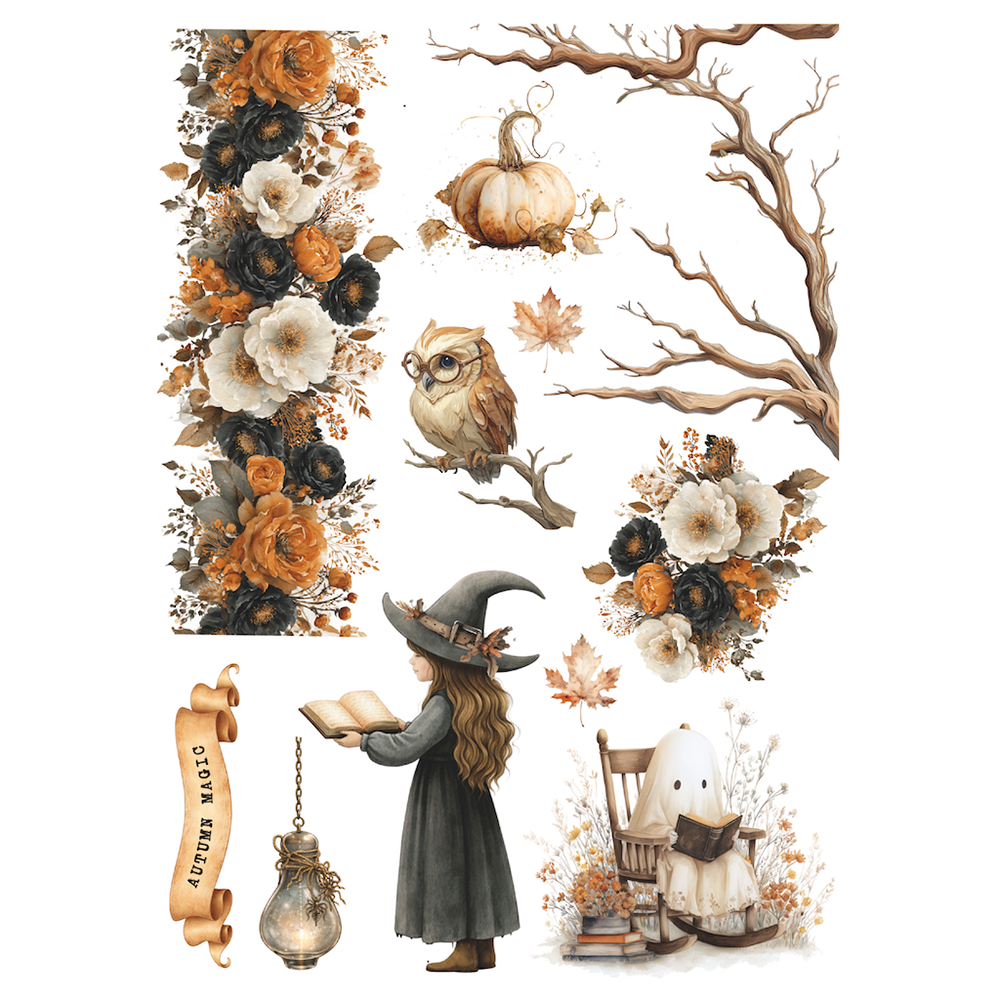 Prima Made Of Magic - A4 Rub Ons Autumn Magic