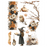 Prima Made Of Magic - A4 Rub Ons Autumn Magic