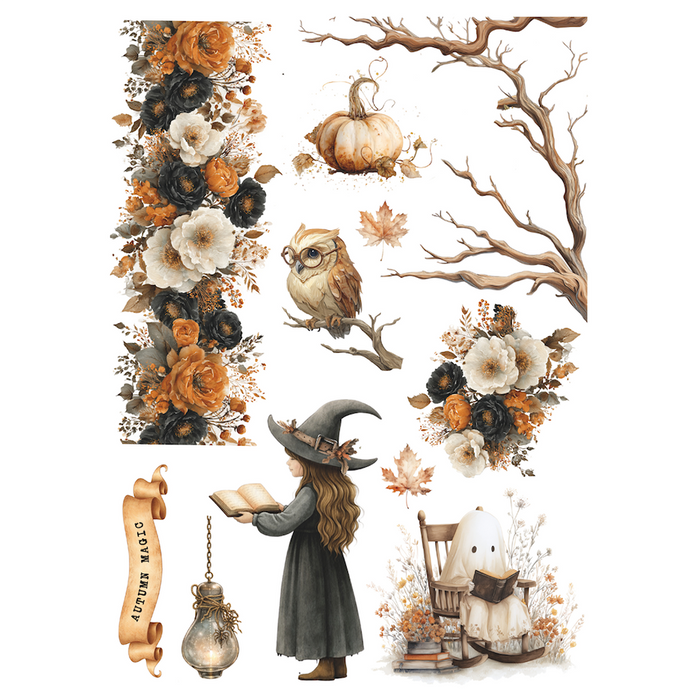 Prima Made Of Magic - A4 Rub Ons Autumn Magic