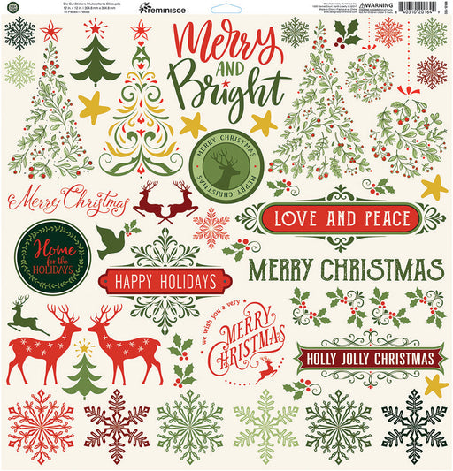 Reminisce Merry And Bright - Cardstock Stickers