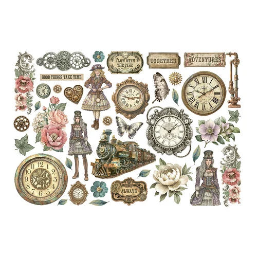 Stamperia Gardens of Time - Adhesive Paper Ephemera