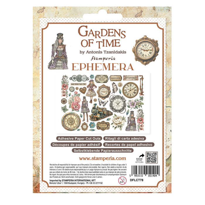 Stamperia Gardens of Time - Adhesive Paper Ephemera
