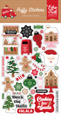Echo Park Santa's Christmas Delivery - Puffy Stickers