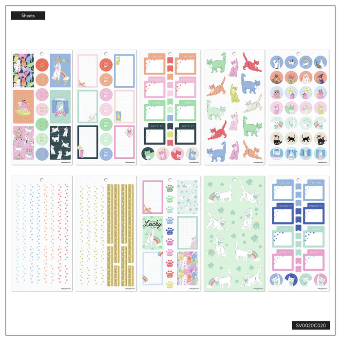 Me & My Big Ideas Happy Planner Sticker Value Pack - Purr-fect Year