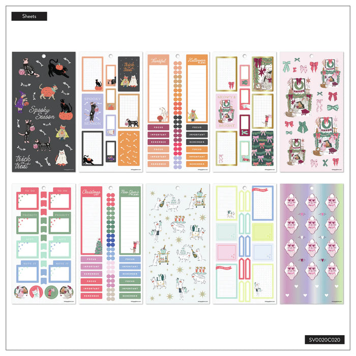 Me & My Big Ideas Happy Planner Sticker Value Pack - Purr-fect Year