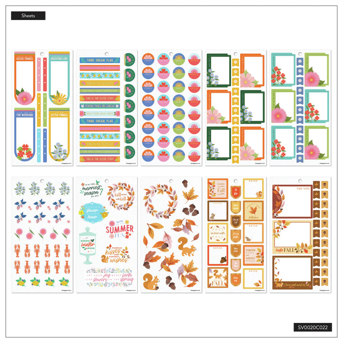Me & My Big Ideas Happy Planner Sticker Value Pack - Whimsical Seasons