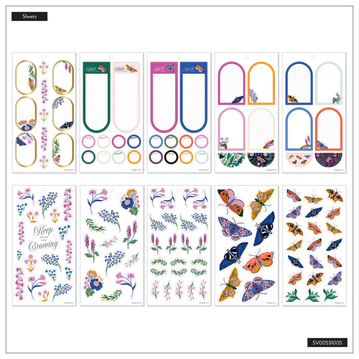 Me & My Big Ideas Happy Planner - Butterfly Botanics Big Sticker Value Pack