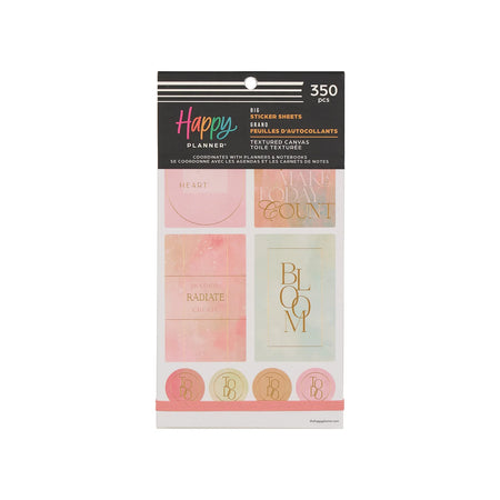 Me & My Big Ideas Happy Planner - Textured Canvas Sticker Value Pack