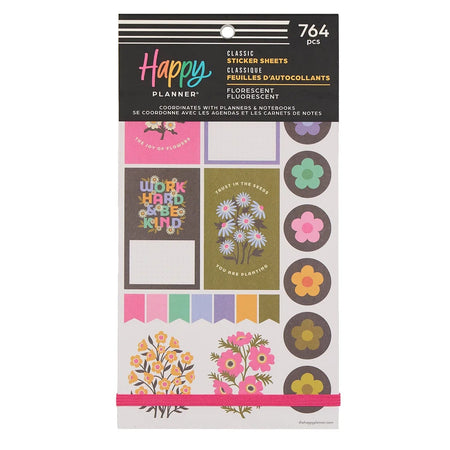 Me & My Big Ideas Happy Planner - Florescent Florals Sticker Value Pack