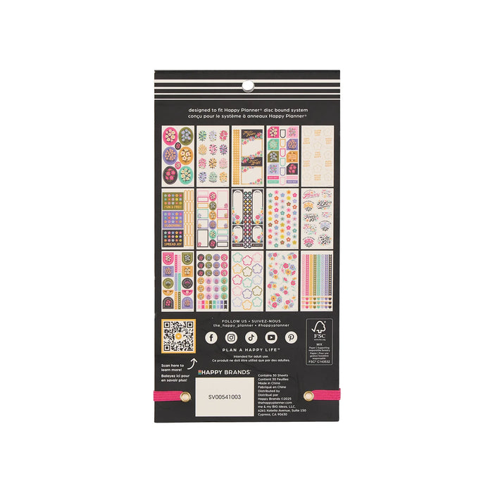 Me & My Big Ideas Happy Planner - Florescent Florals Sticker Value Pack
