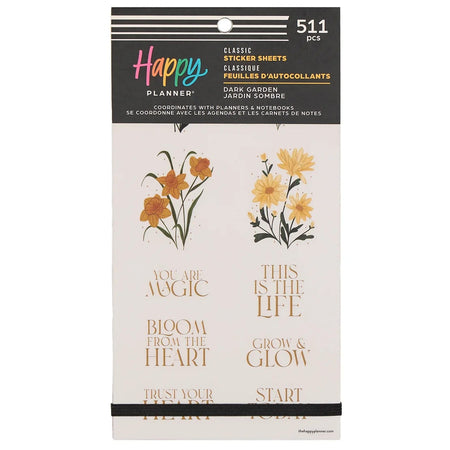 Me & My Big Ideas Happy Planner - Dark Garden Sticker Value Pack