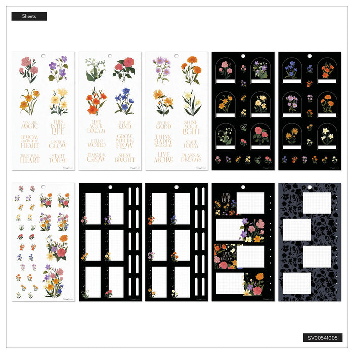 Me & My Big Ideas Happy Planner - Dark Garden Sticker Value Pack