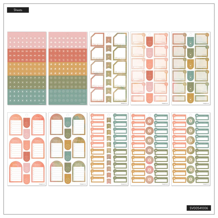 Me & My Big Ideas Happy Planner - Textured Canvas Budget Sticker Value Pack