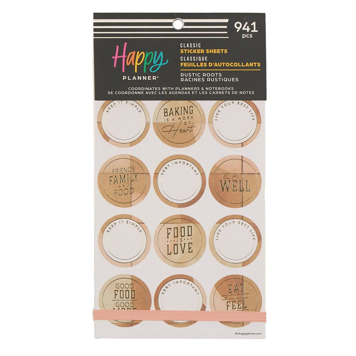 Me & My Big Ideas Happy Planner - Rustic Roots Meal Planning Sticker Value Pack