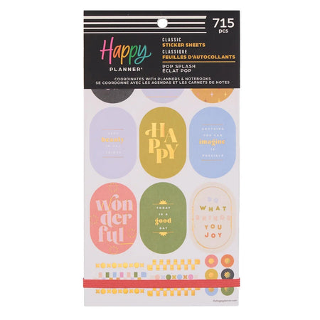 Me & My Big Ideas Happy Planner - Pop Splash Sticker Value Pack