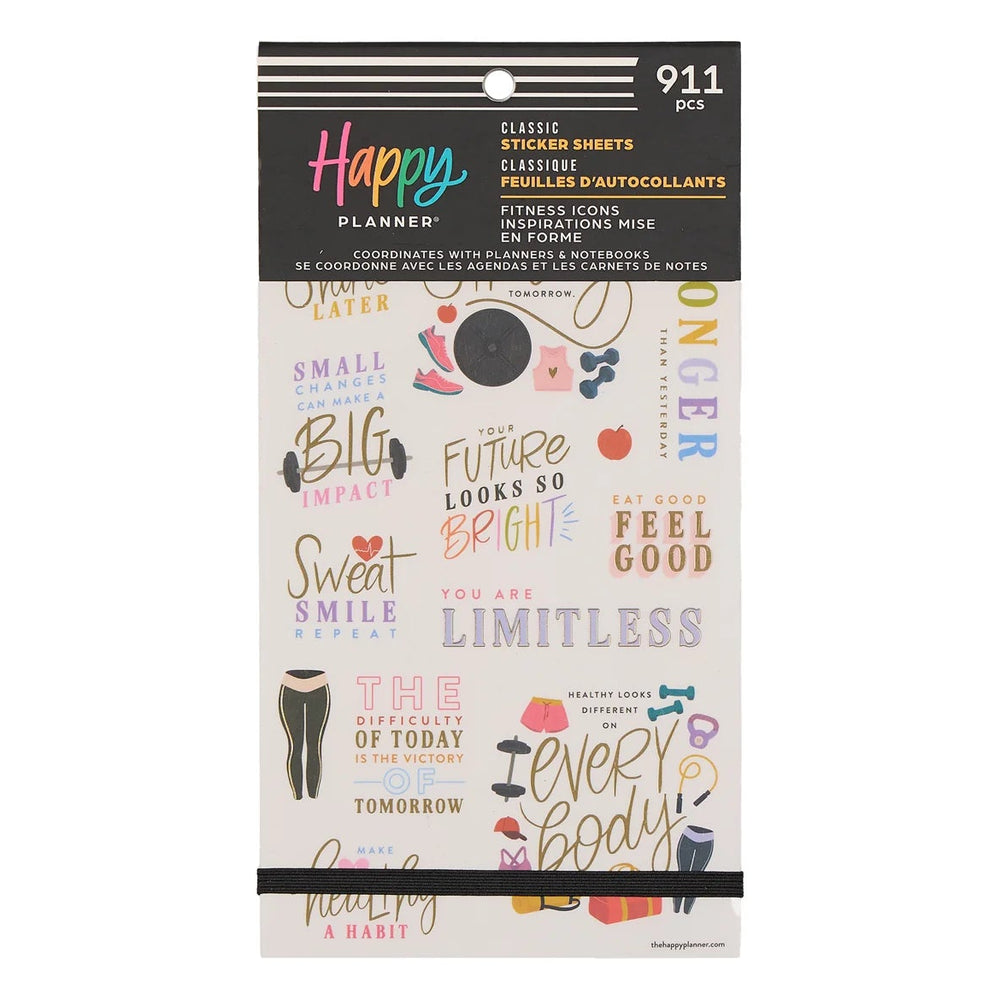 Me & My Big Ideas Happy Planner - Fitness Icons Sticker Value Pack