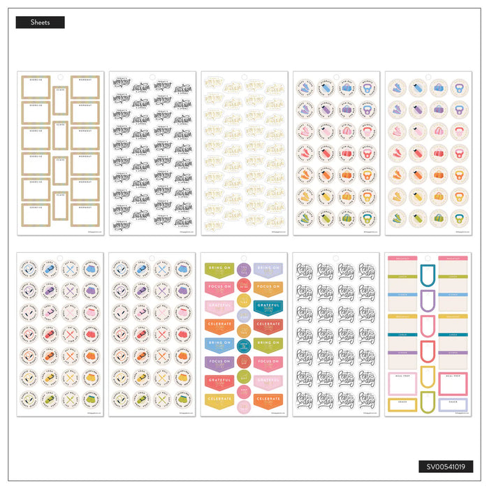 Me & My Big Ideas Happy Planner - Fitness Icons Sticker Value Pack