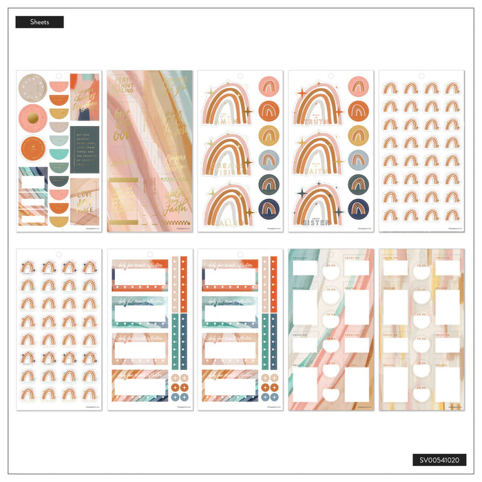 Me & My Big Ideas Happy Planner - Watercolor Grace Faith Sticker Value Pack