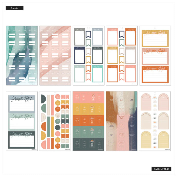 Me & My Big Ideas Happy Planner - Watercolor Grace Faith Sticker Value Pack