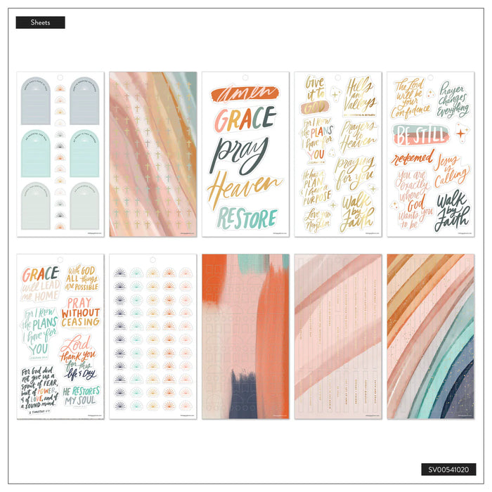Me & My Big Ideas Happy Planner - Watercolor Grace Faith Sticker Value Pack