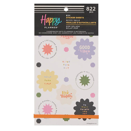 Me & My Big Ideas Happy Planner  - Pop Splash Mini Sticker Value Pack