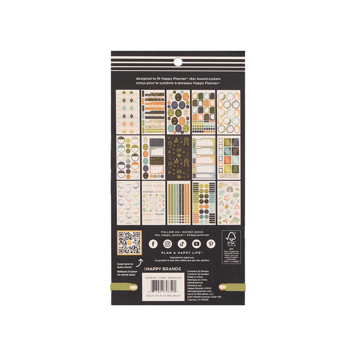 Me & My Big Ideas Happy Planner - Herbarium Mini Stickers Sticker Value Pack