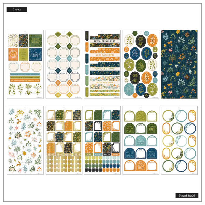 Me & My Big Ideas Happy Planner - Herbarium Mini Stickers Sticker Value Pack