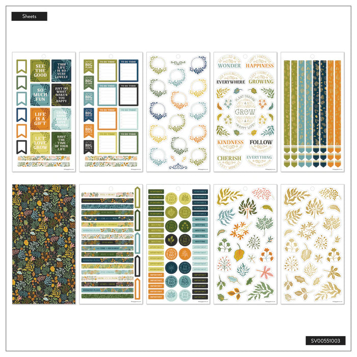 Me & My Big Ideas Happy Planner - Herbarium Mini Stickers Sticker Value Pack