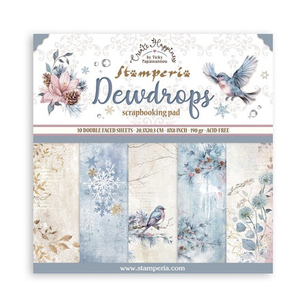 Stamperia Create Happiness Dewdrops - 8x8 Paper Pack