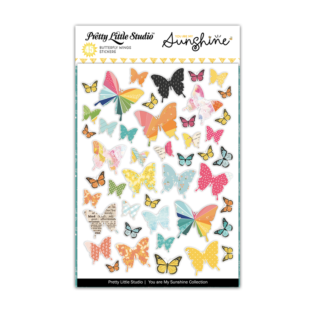 Pretty Little Studio You Are My Sunshine - Butterfly Wings Stickers