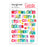 Pretty Little Studio Candy Cane - Festive Fun Words Clear Stickers