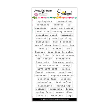 Pretty Little Studio Sunkissed - Hello Sunshine Words Stickers