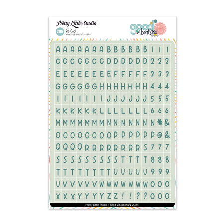 Pretty Little Studio Good Vibrations - Mini ABC Stickers Be Cool