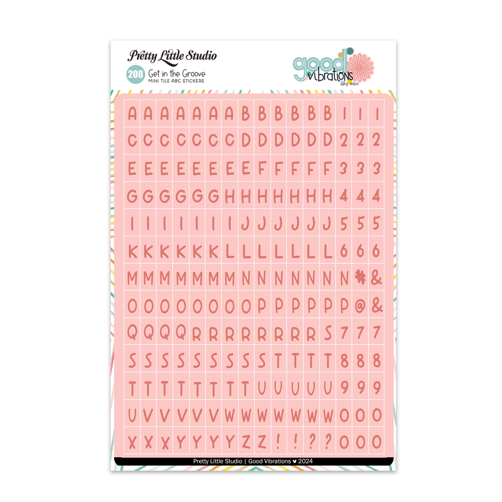 Pretty Little Studio Good Vibrations - Mini ABC Stickers Get In The Groove