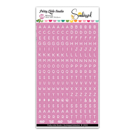 Pretty Little Studio Sunkissed - Mini ABC Stickers Wisteria