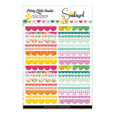 Pretty Little Studio Sunkissed - Scent of Spring Scallop Stickers