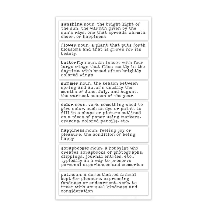 Pretty Little Studio You Are My Sunshine - Sunshine Dictionary Clear Stickers