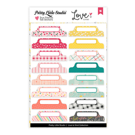 Pretty Little Studio Love Is Kind - True Friends Tabs Stickers