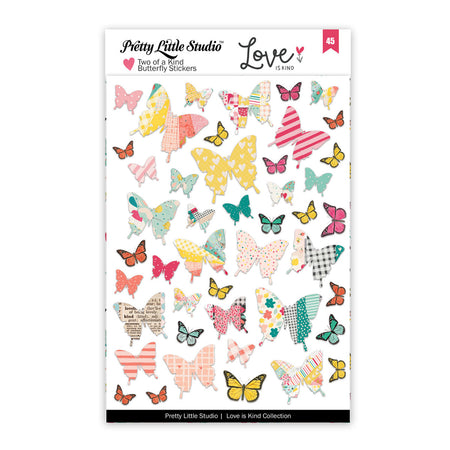 Pretty Little Studio Love Is Kind - Two Of A Kind Butterfly Stickers