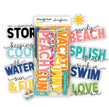 Pretty Little Studio You Are My Sunshine - Just Peachy Word Title Die Cuts
