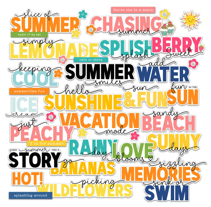 Pretty Little Studio You Are My Sunshine - Just Peachy Word Title Die Cuts