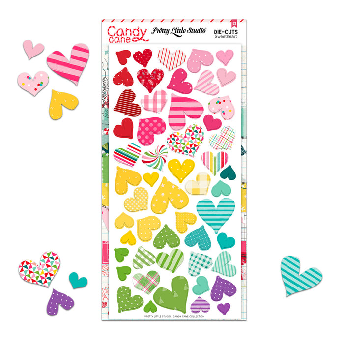 Pretty Little Studio Candy Cane - Sweetheart Punch Outs