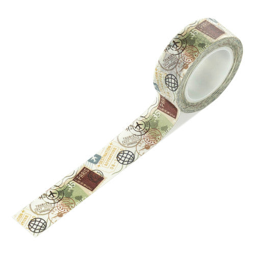 Echo Park It's Time To Travel - Destination Stamps Washi Tape
