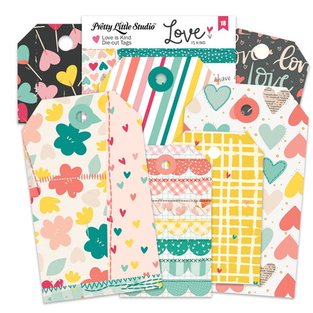 Pretty Little Studio Love Is Kind - Die Cut Tags