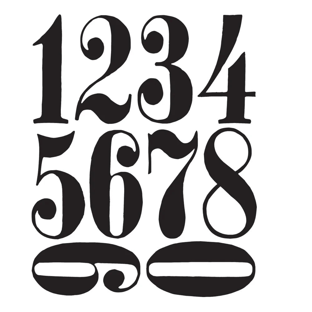 Stampers Anonymous Tim Holtz Collection - Numeric