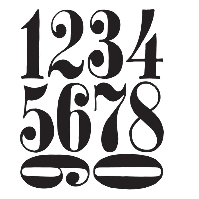 Stampers Anonymous Tim Holtz Collection - Numeric