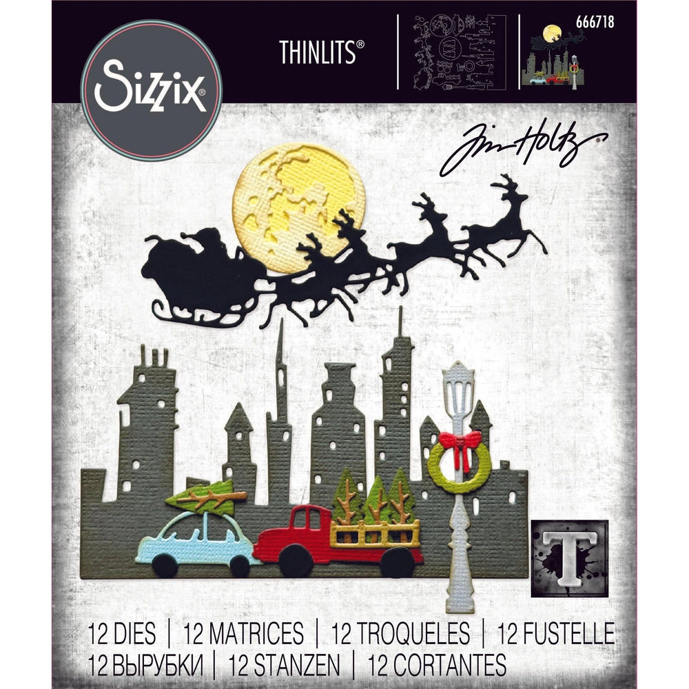 Sizzix Tim Holtz Thinlits Die - Vault Christmas Magic