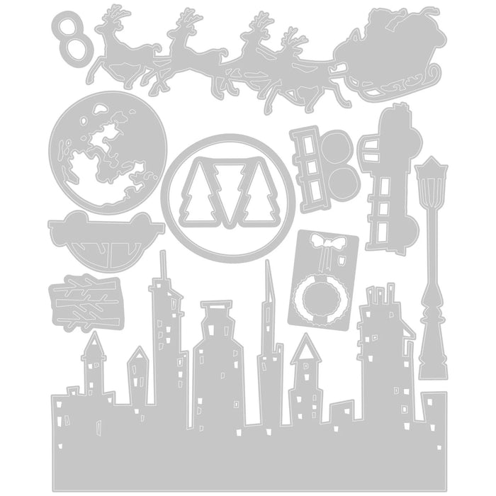 Sizzix Tim Holtz Thinlits Die - Vault Christmas Magic