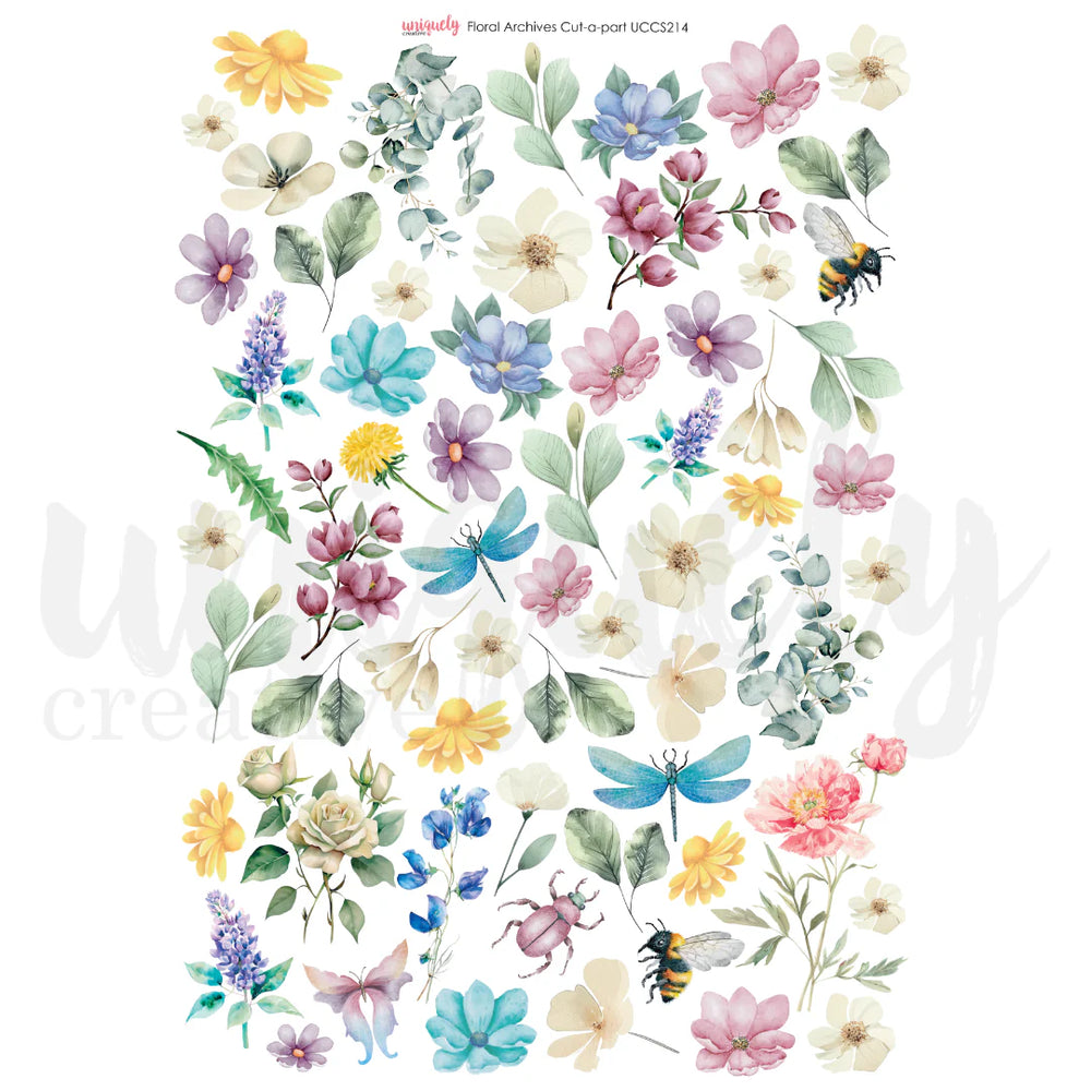 Uniquely Creative Floral Archives - Cut-Apart Sheet