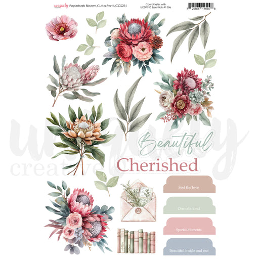 Uniquely Creative Paperbark Blooms - Cut-Apart Sheet